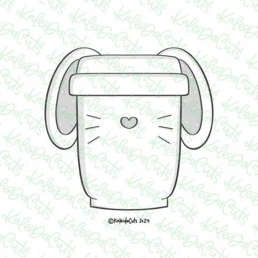 Bunny Ear Coffee Cookie Cutter