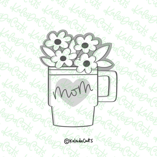 Floral Stanley Vase Cookie Cutter