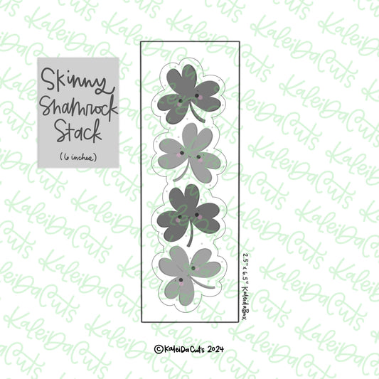 Skinny Shamrock Stack Cookie Cutter