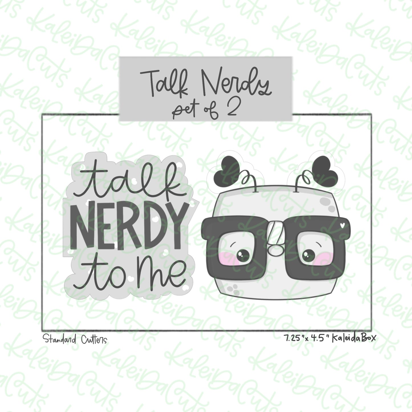 Talk Nerdy Cookie Cutter Set of 2