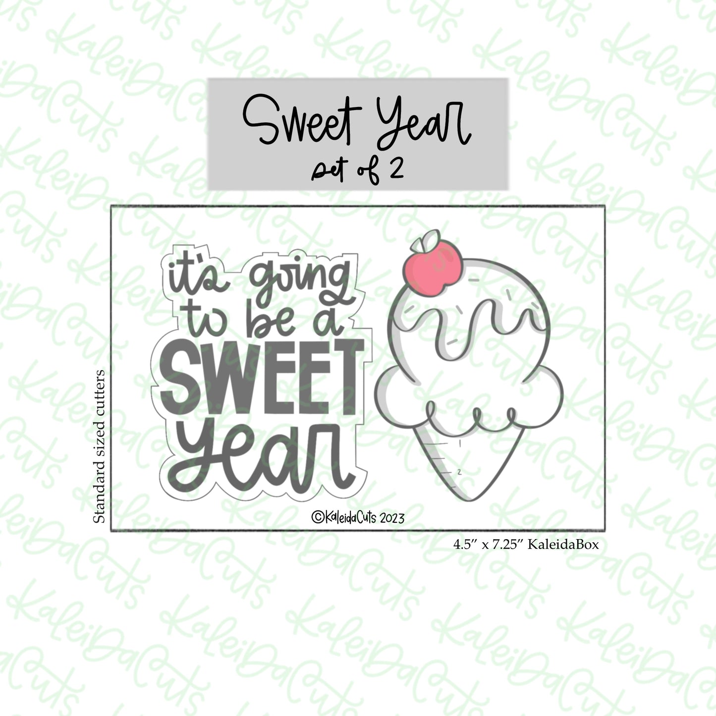 Sweet Year Cookie Cutter Set of 2