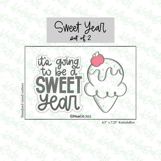 Sweet Year Cookie Cutter Set of 2