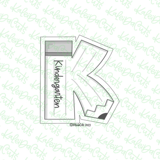 Kinder Pencil Cookie Cutter