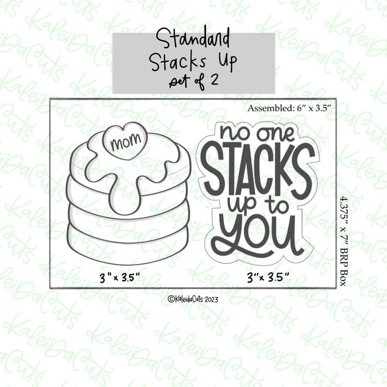 Stacks Up Set of 2 Cookie Cutters