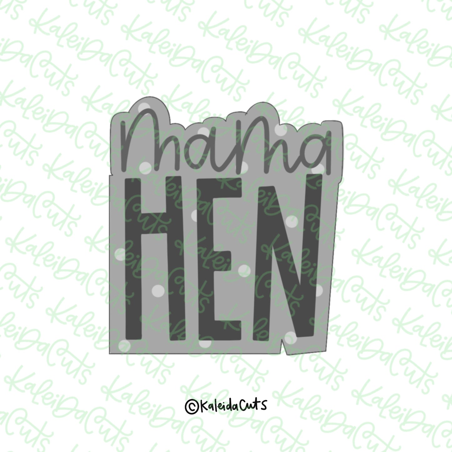 Mama Hen Plaque Cookie Cutter