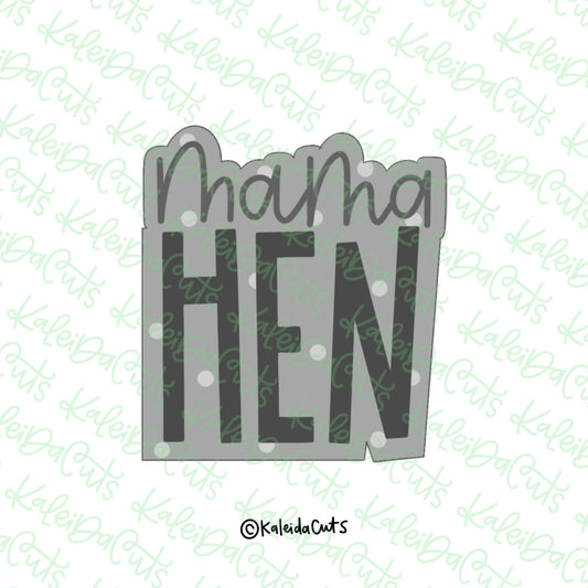 Mama Hen Plaque Cookie Cutter