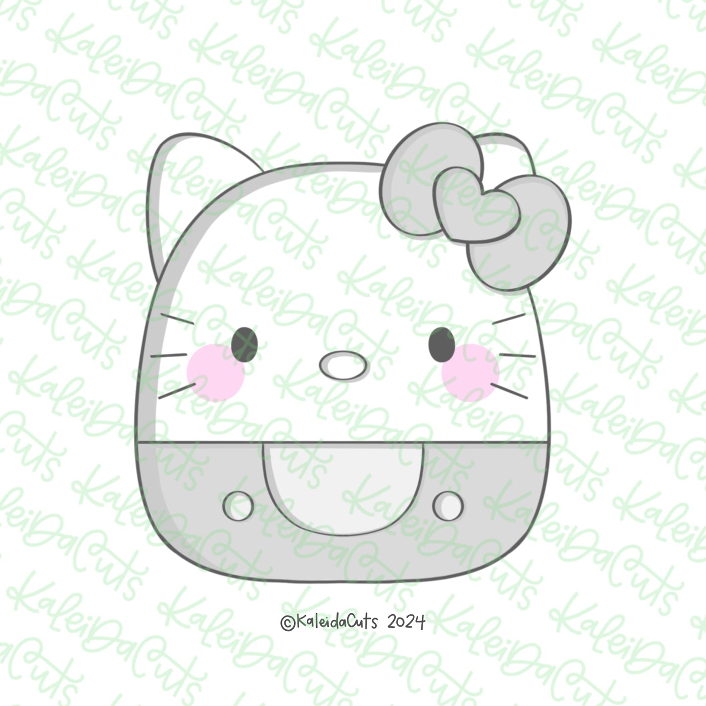Girly Kitty Plush Cookie Cutter
