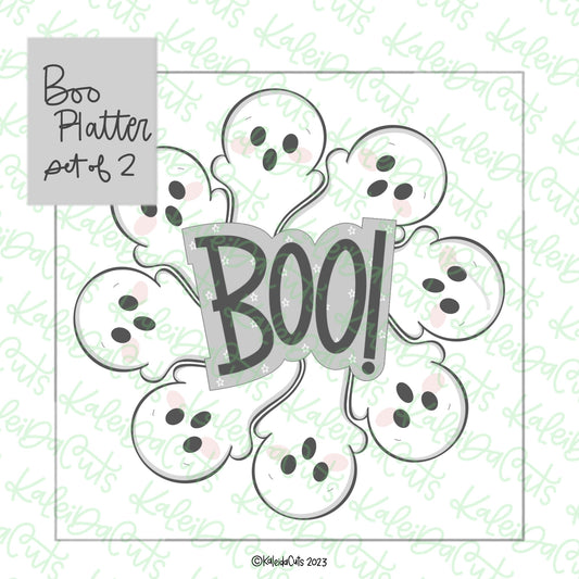 Ghost Platter Cookie Cutter Set of 2
