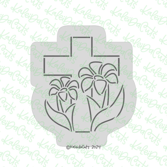 PYO Cross Lilies Cookie Cutter