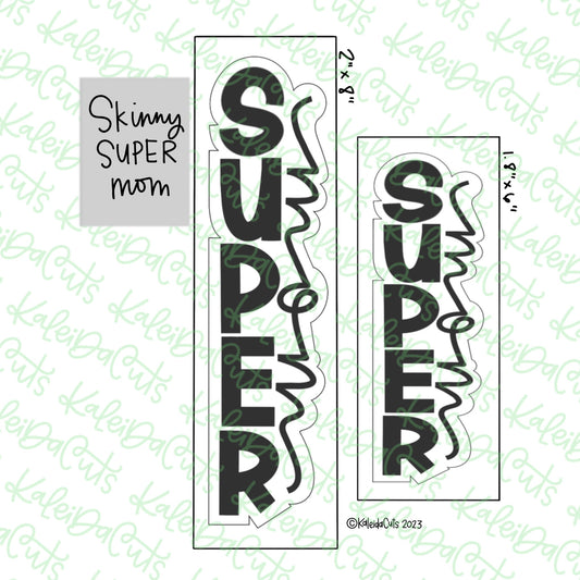 Skinny Super Mom Cookie Cutter
