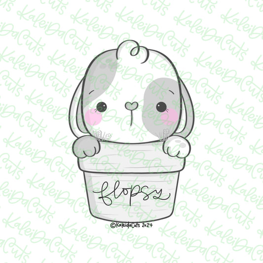 Potted Bunny Cookie Cutter