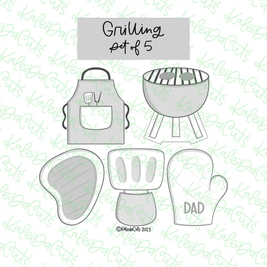 Grilling Set of 5 Cookie Cutters