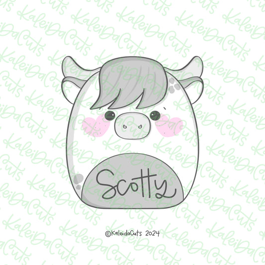 Highland Cow Plush Cookie Cutter