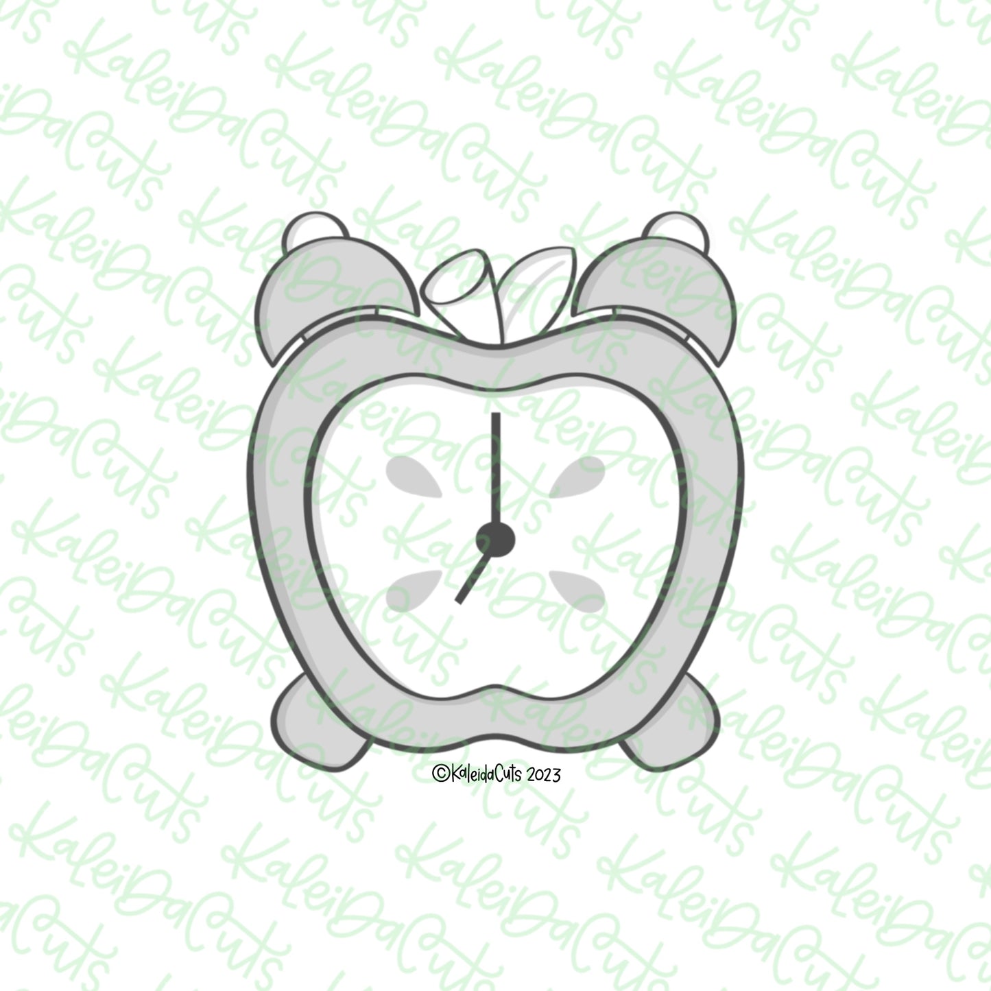 Apple Clock Cookie Cutter