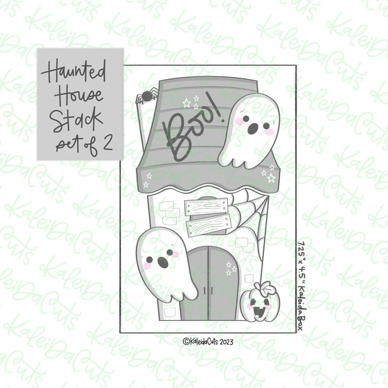 Haunted House Stack Cookie Cutter Set of 2