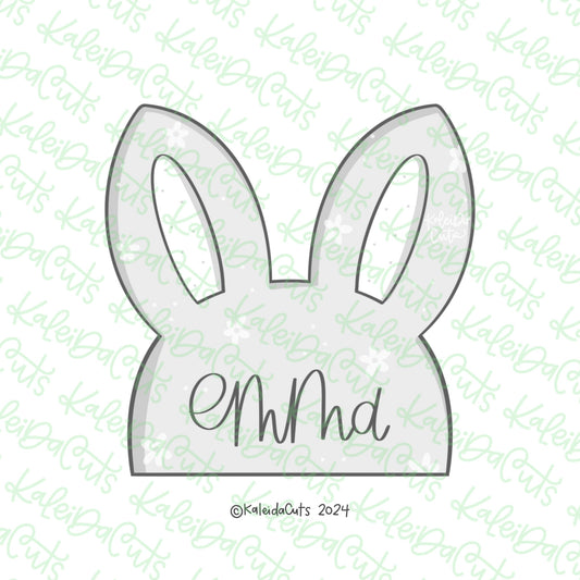 Bunny Ear Plaque Cookie Cutter