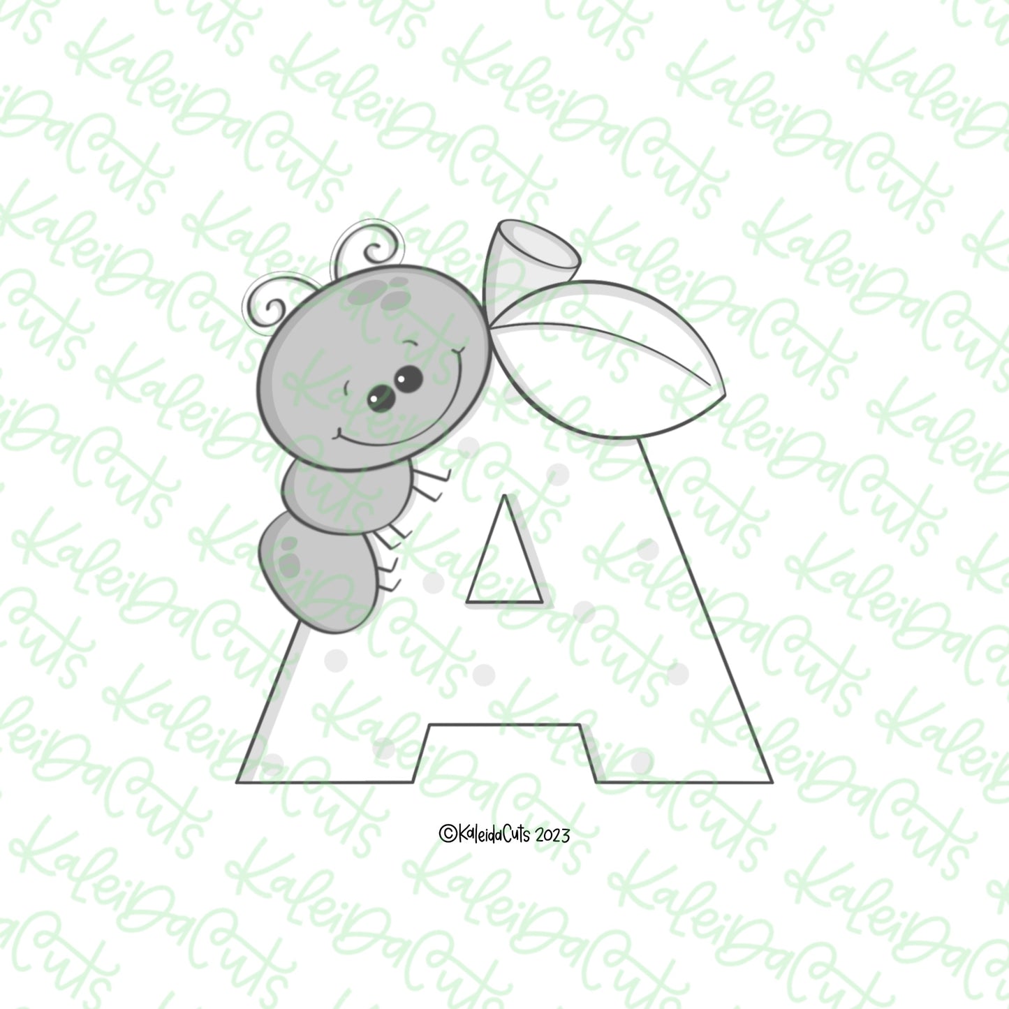 A- Ant Apple Cookie Cutter