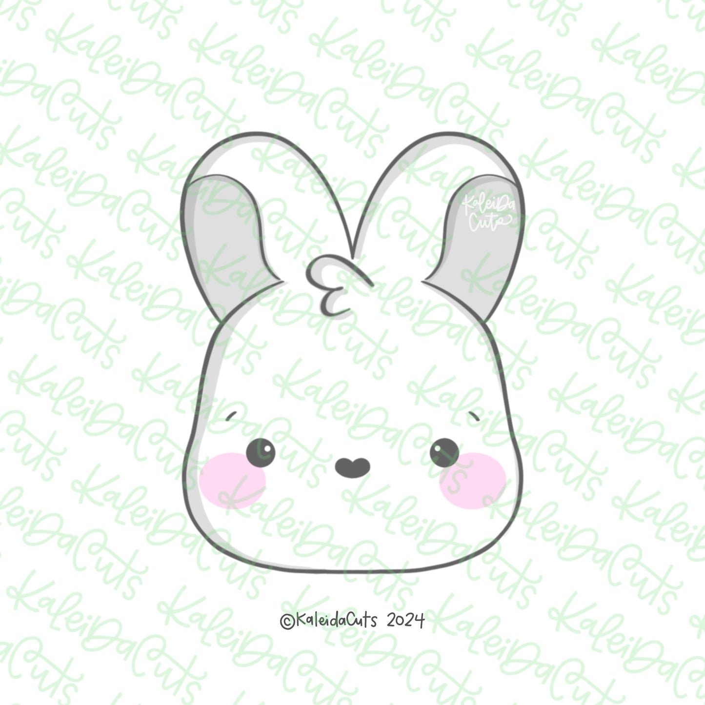 2024 Bunny Face Cookie Cutter
