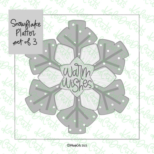 Snowflake Platter Cookie Cutter Set of 3