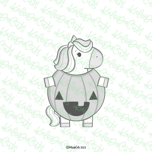 Unicorn Pumpkin Costume Cookie Cutter