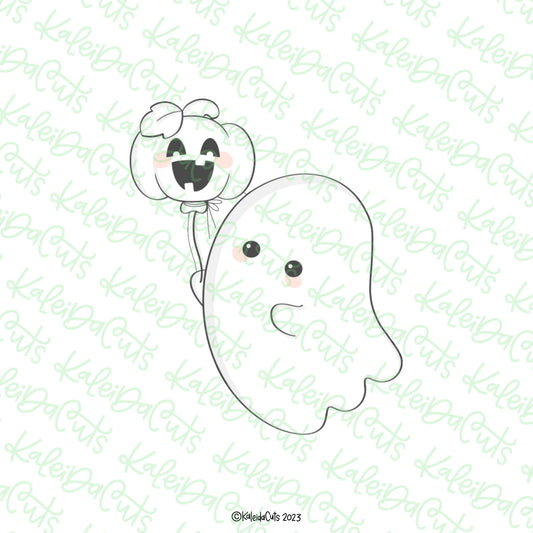 Ghost Pumpkin Balloon Cookie Cutter
