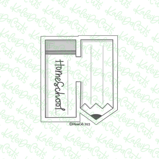 Homeschool Pencil Cookie Cutter