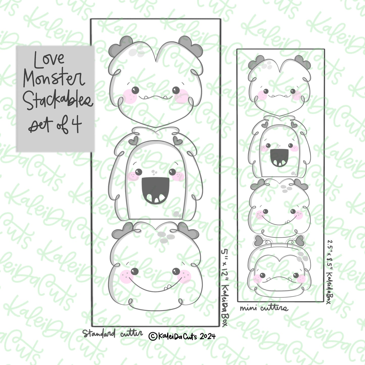 Love Monster Stackables Cookie Cutter Set of 4