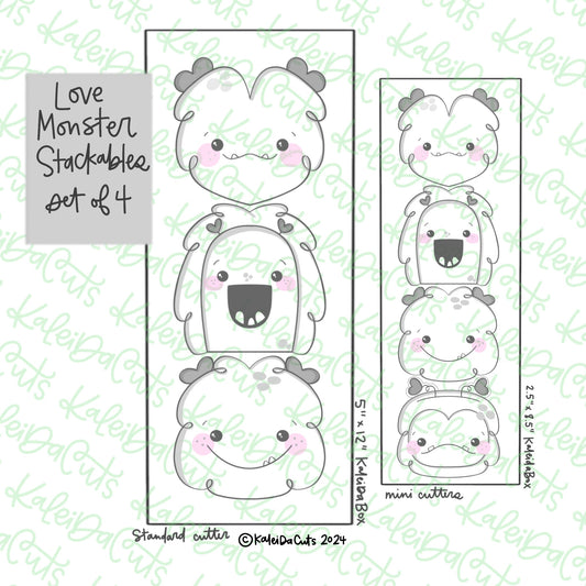 Love Monster Stackables Cookie Cutter Set of 4