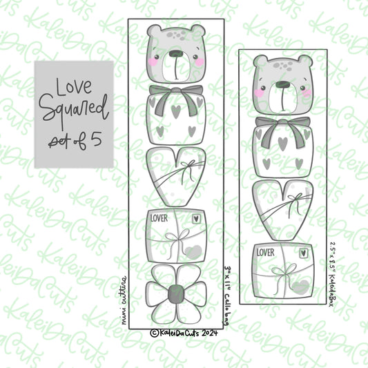 Love Squared Cookie Cutter Set of 5