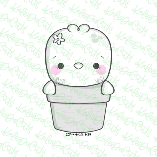 Potted Chick Cookie Cutter