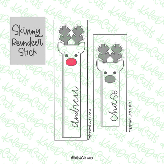 Skinny Reindeer Stick Cookie Cutter