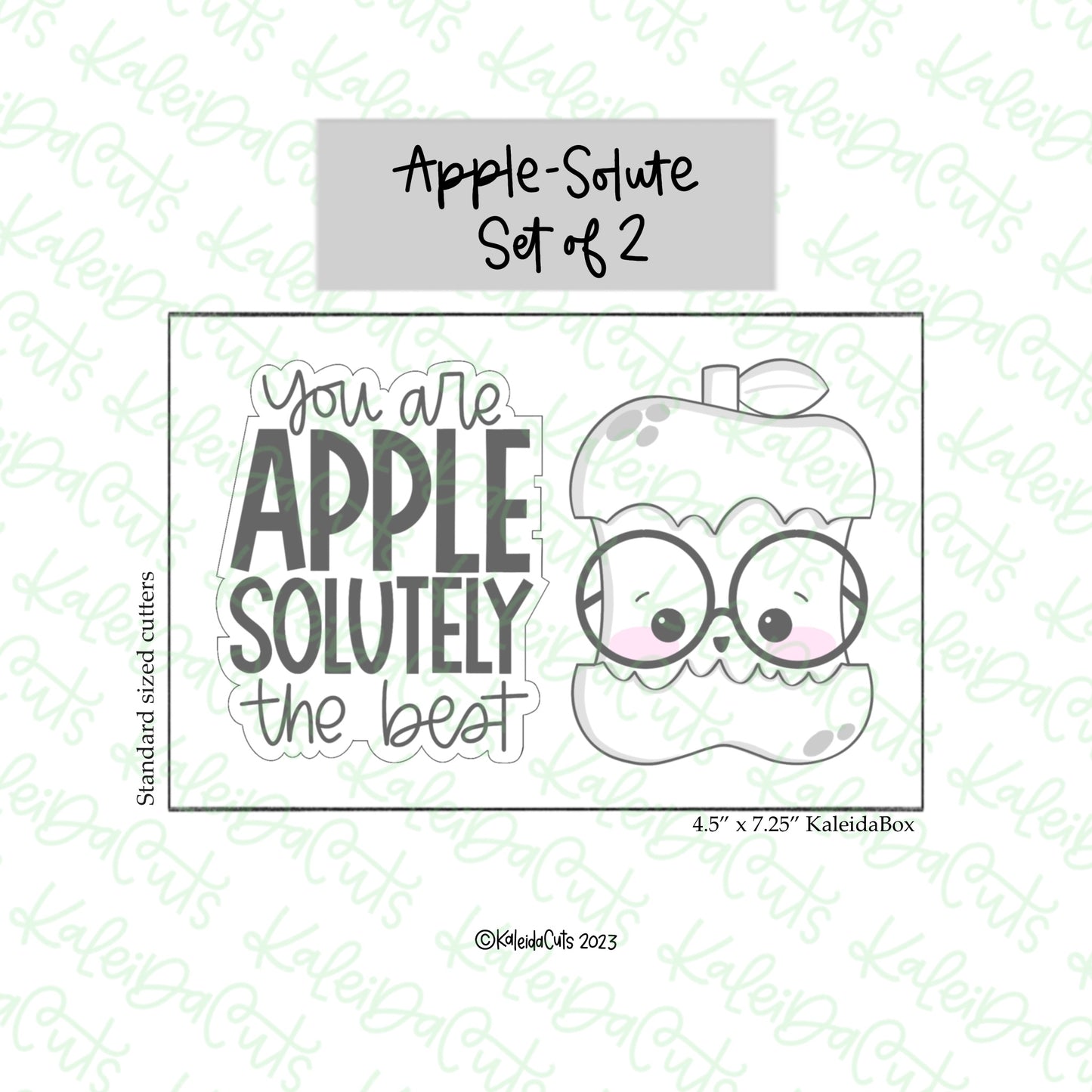 Apple Solute Cookie Cutter Set of 2