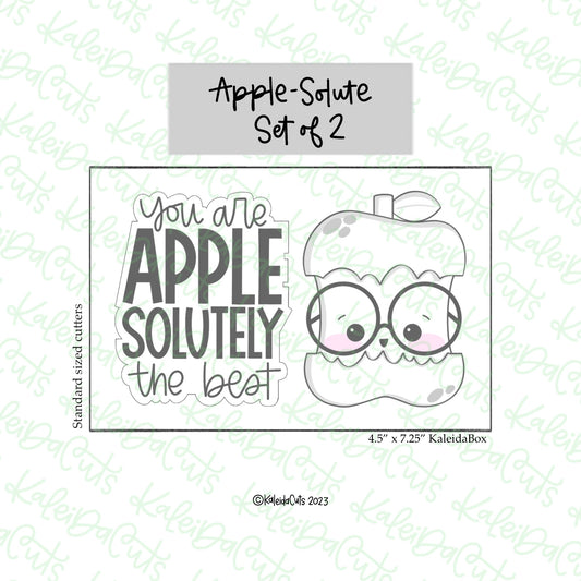 Apple Solute Cookie Cutter Set of 2