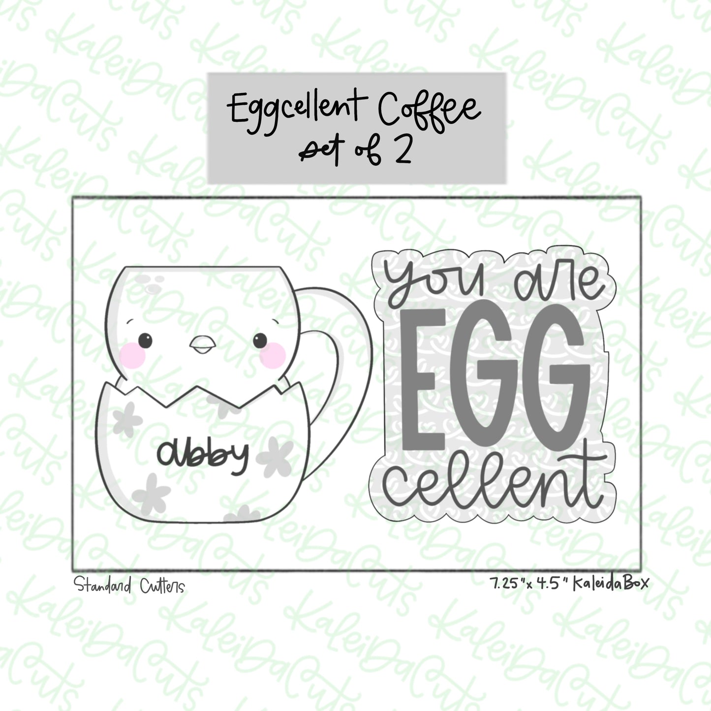 EggCellent Coffee Cookie Cutter Set of 2