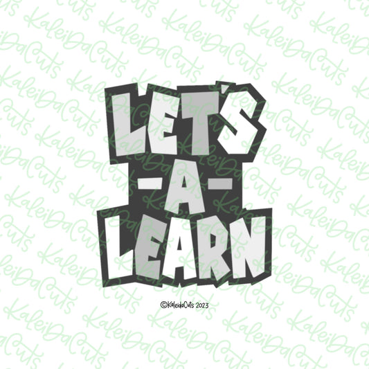 Let's A Learn Cookie Cutter