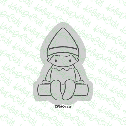 PYO Sitting Elf Cookie Cutter