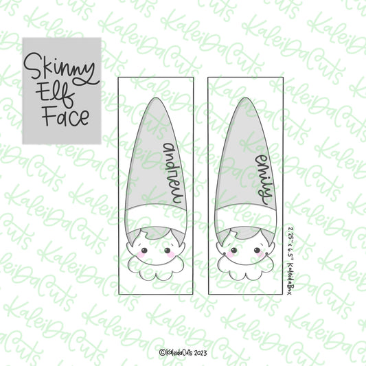 Skinny Elf Face Cookie Cutter