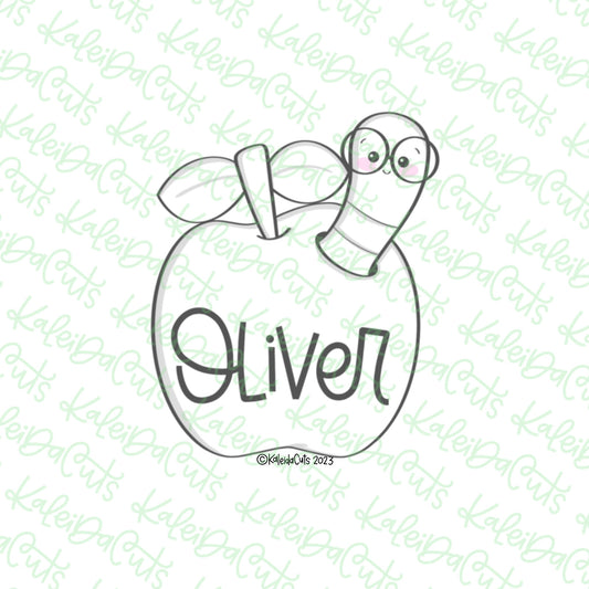 Bookworm Apple 2023 Cookie Cutter
