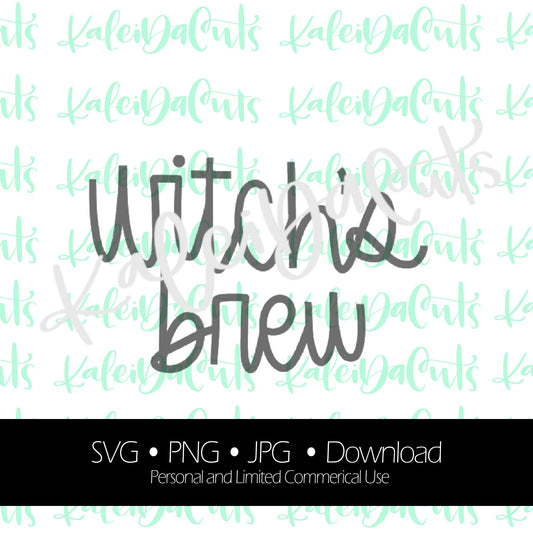 Witch's Brew Lettering. Digital Download. SVG.