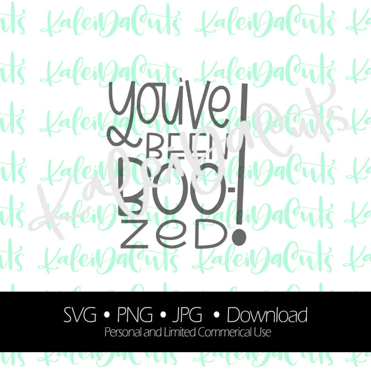 You've Been Boo-zed Lettering. Digital Download. SVG.