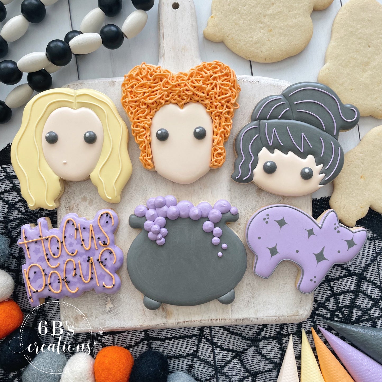 6 B's Creations (Teaching Partners) Hocus Pocus Set of 6 Cookie Cutters