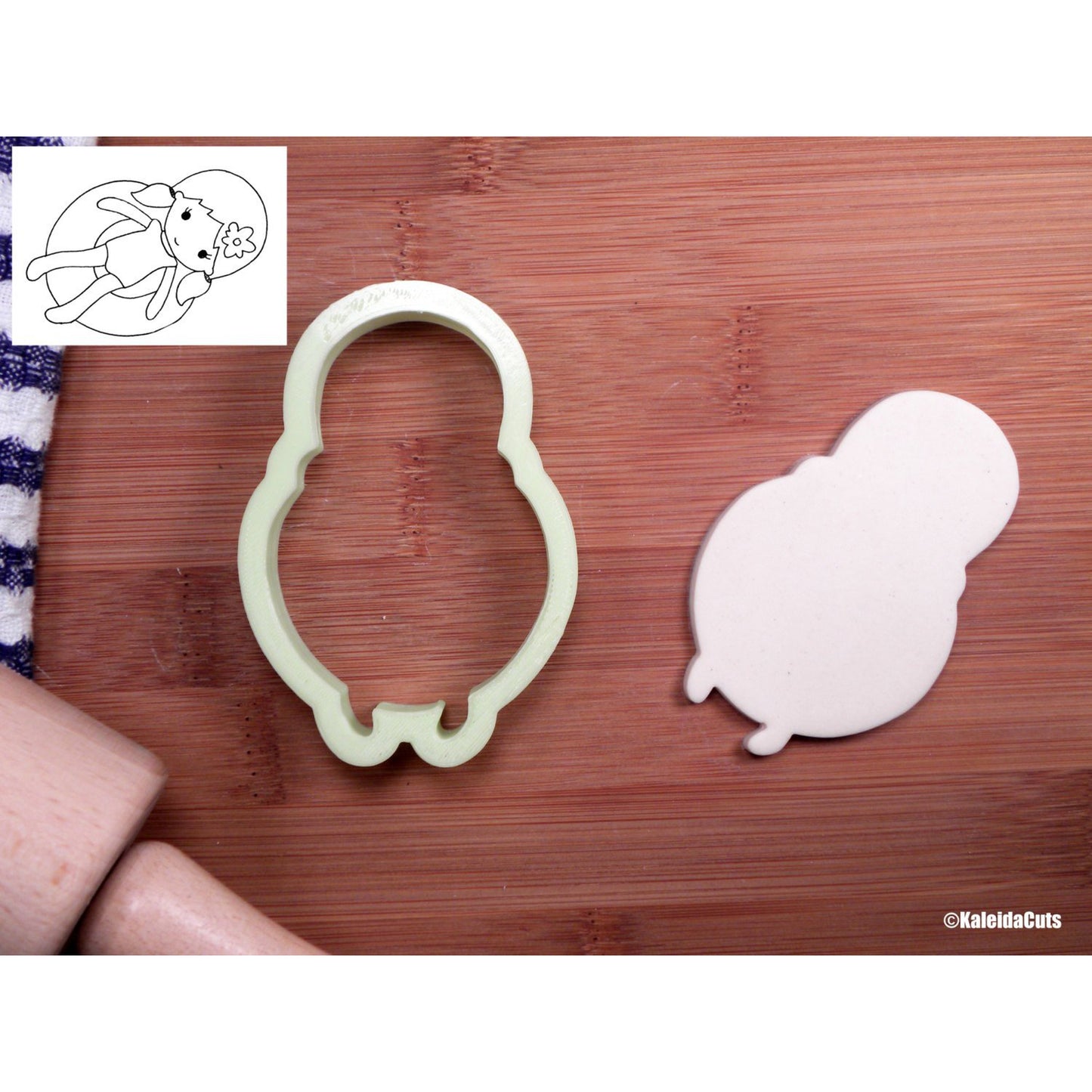 Girl Pool Float Cookie Cutter