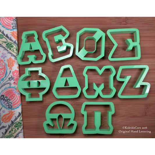 Greek Alphabet Cookie Cutters