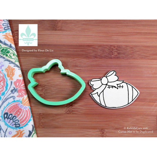 Football Bow Cookie Cutter