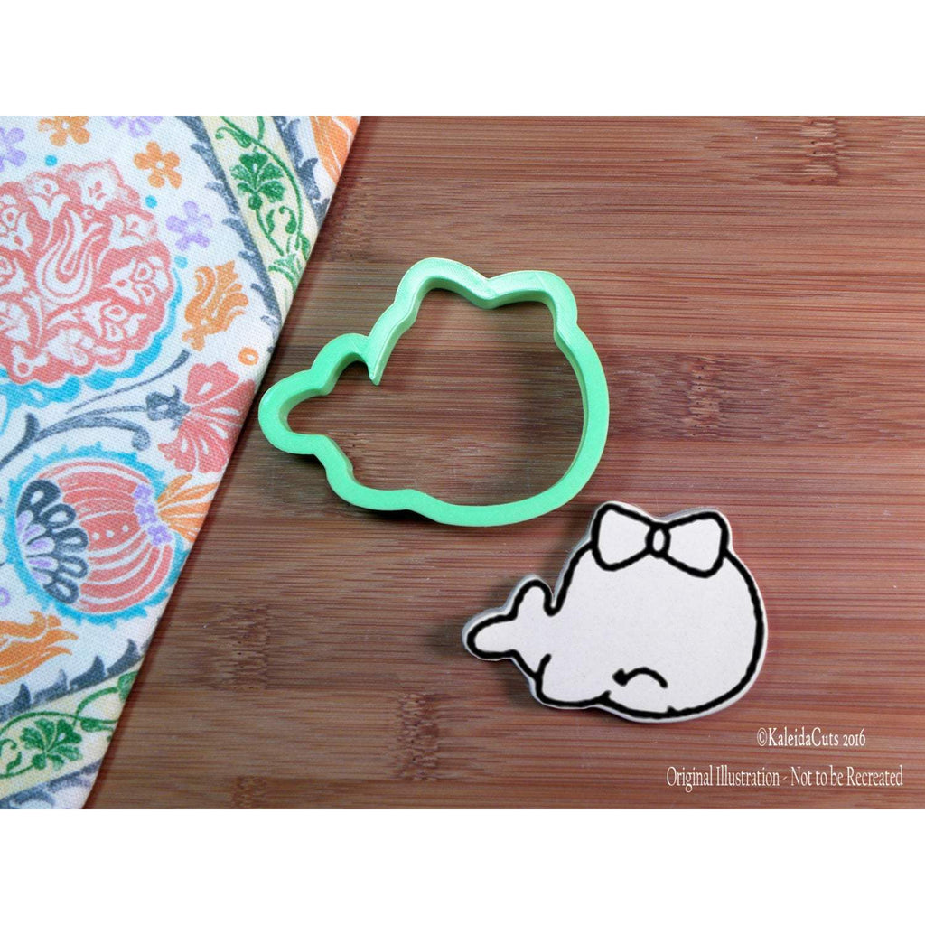 Kawaii Whale with Bow Cookie Cutter