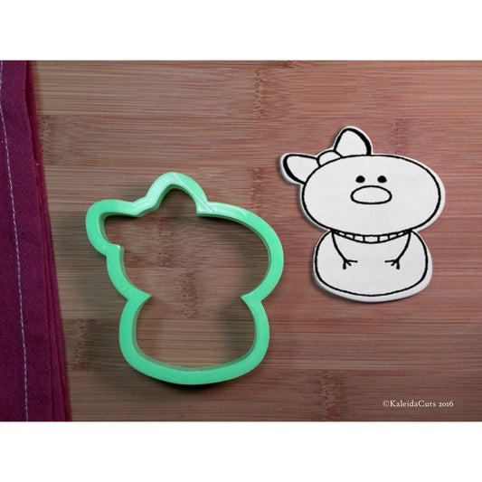 Girly Snowman Cookie Cutter