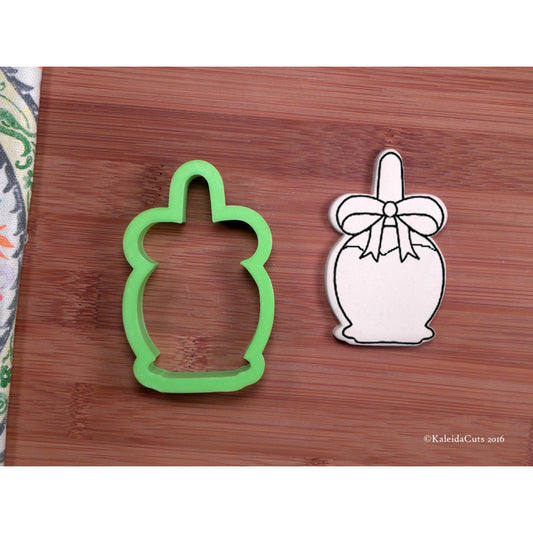 Candy Apple with Bow Cookie Cutter