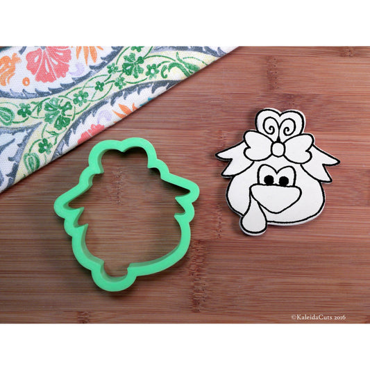 Girly Turkey Head Cookie Cutter
