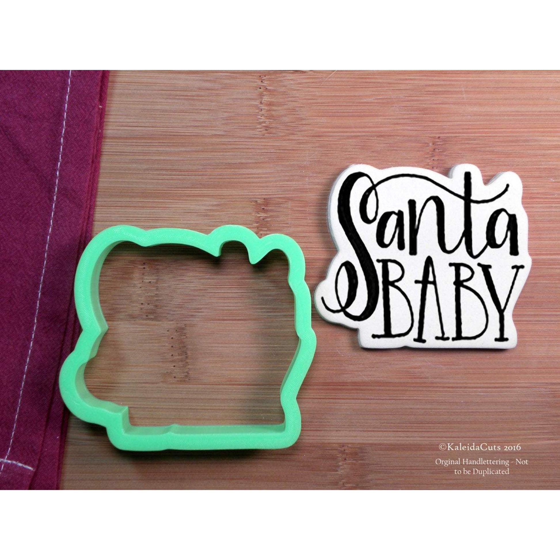 Santa Baby Lettering Cookie Cutter