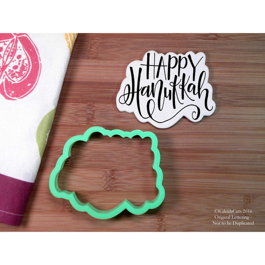 Happy Hanukkah Lettering Cookie Cutter